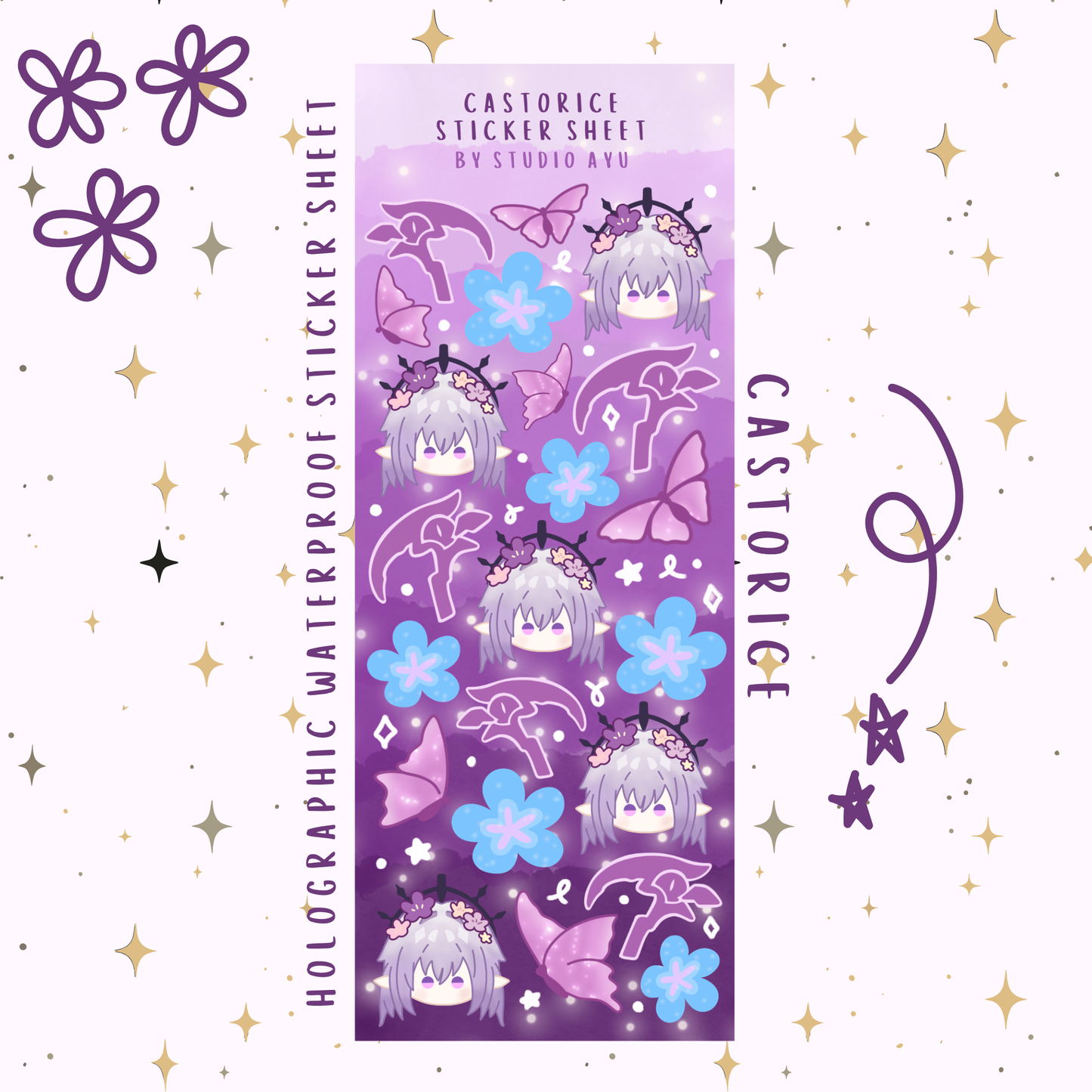 Castorice Holographic Sticker Sheet