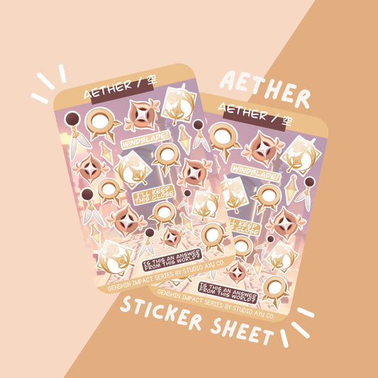 Aether Waterproof Matte Sticker Sheet
