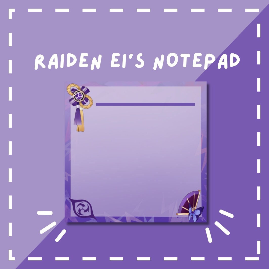 Raiden Ei Notepad