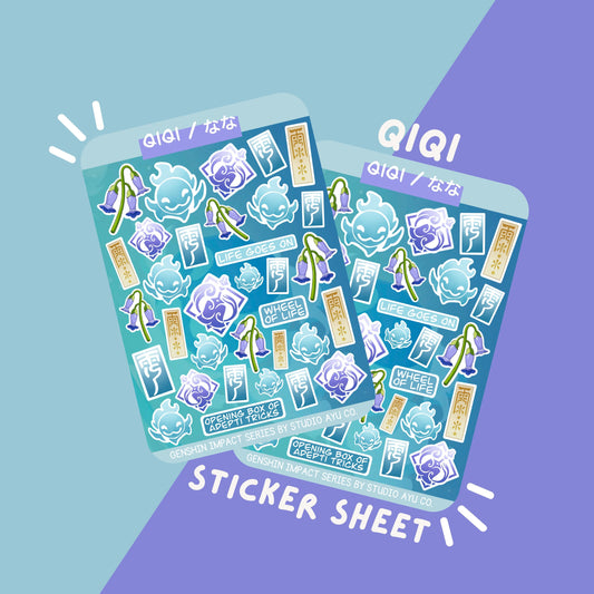 Qiqi Waterproof Matte Sticker Sheet
