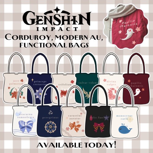 Sumeru Corduroy Tote Bag - Modern AU Series