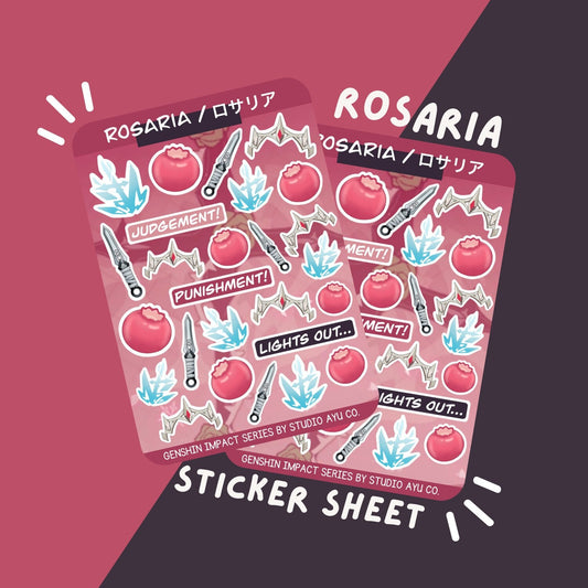 Rosaria Waterproof Matte Sticker Sheet