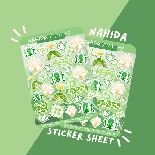 Nahida Waterproof Matte Sticker Sheet