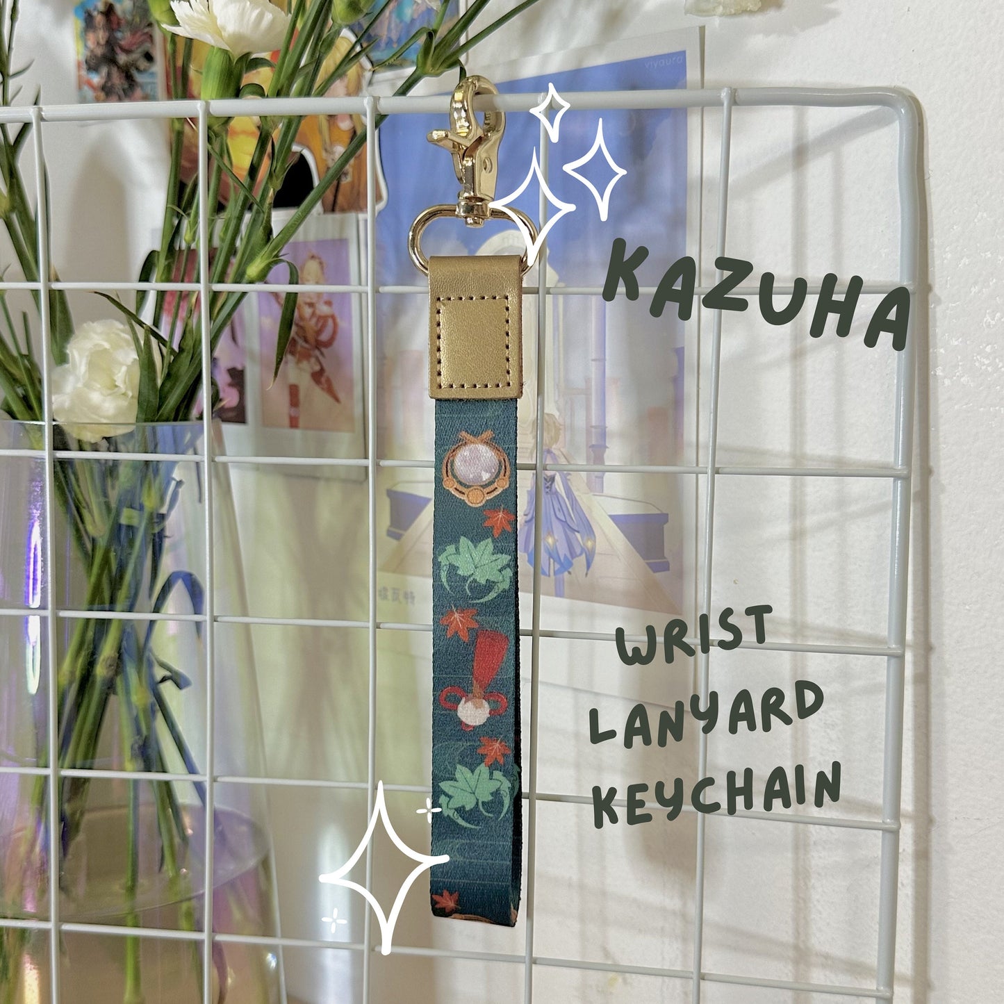 Kazuha Wrist Lanyard Keychain