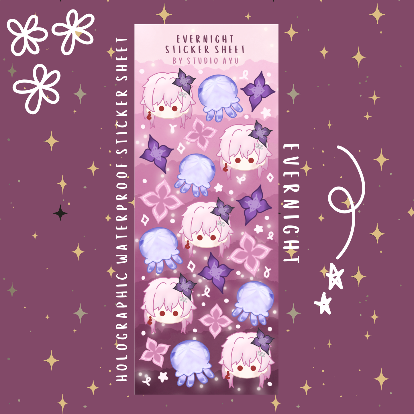 Evernight Holographic Sticker Sheet