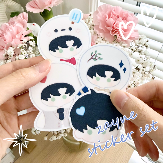 Zayne Textured Sticker Set