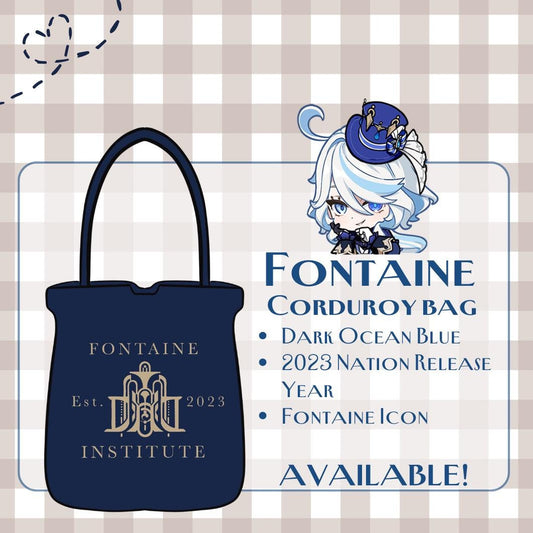 Fontaine Corduroy Tote Bag - Modern AU Series