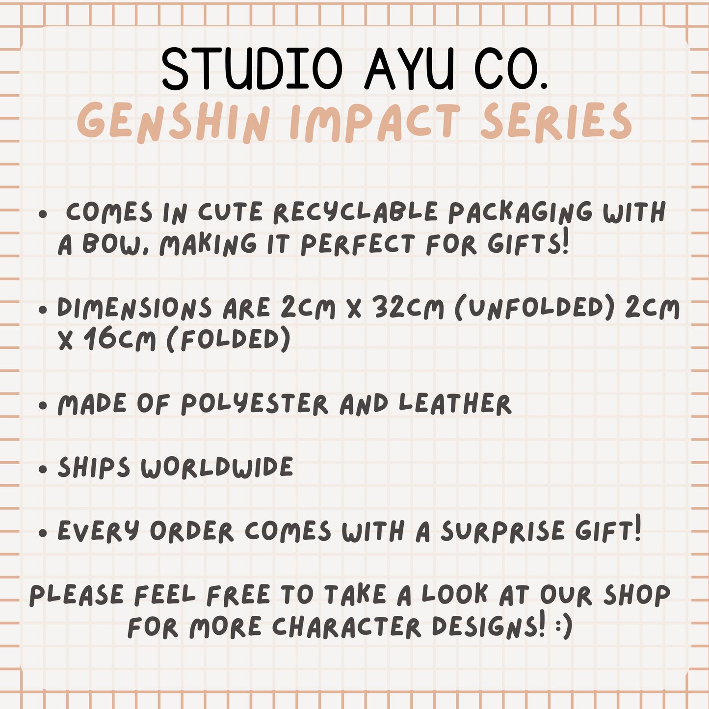 Ganyu Wrist Lanyard Keychain