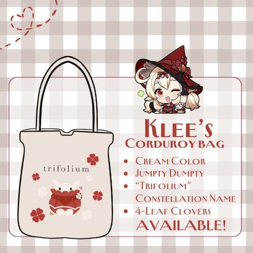 Klee Corduroy Tote Bag - Modern AU Series