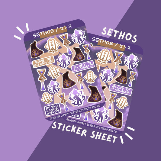 Sethos Waterproof Matte Sticker Sheet