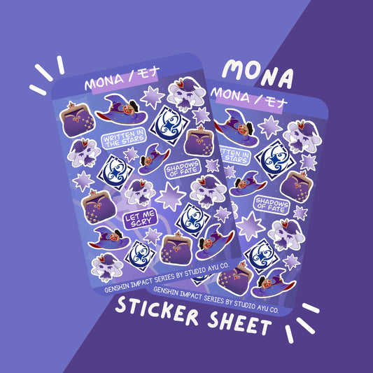 Mona Waterproof Matte Sticker Sheet
