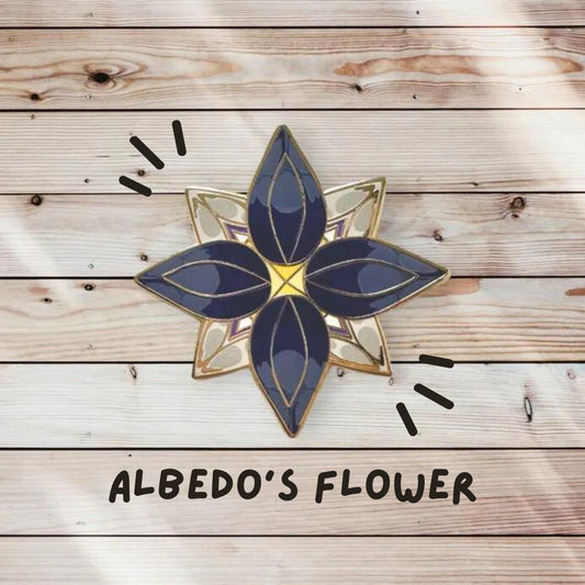 Albedo Flower Petal Enamel Pin