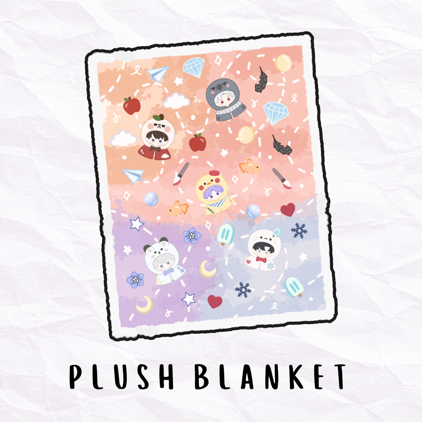 Love and Deepspace Plush Blanket - PREORDER