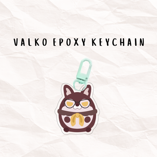 Valko Mascot Epoxy Keychain Charm