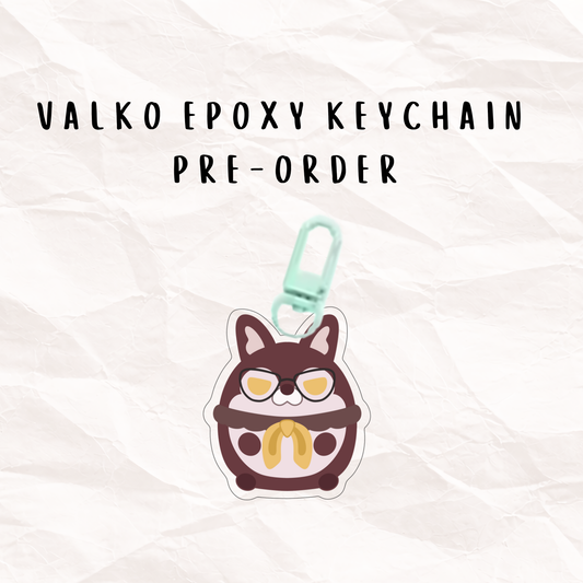 Valko Mascot Epoxy Keychain Charm - PREORDER