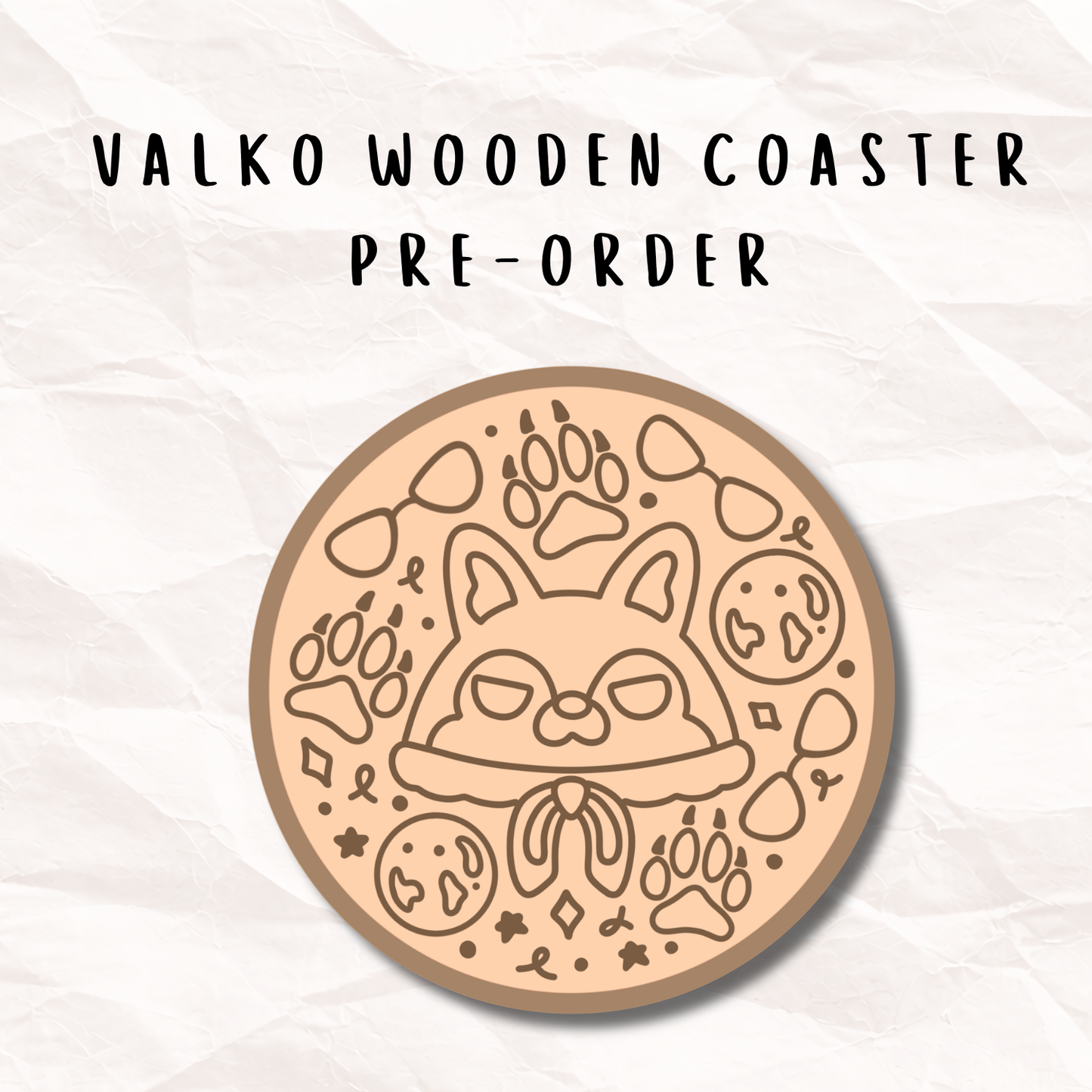 Valko Wooden Coaster - PREORDER