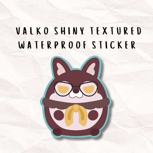 Valko Textured Shiny Waterproof Sticker