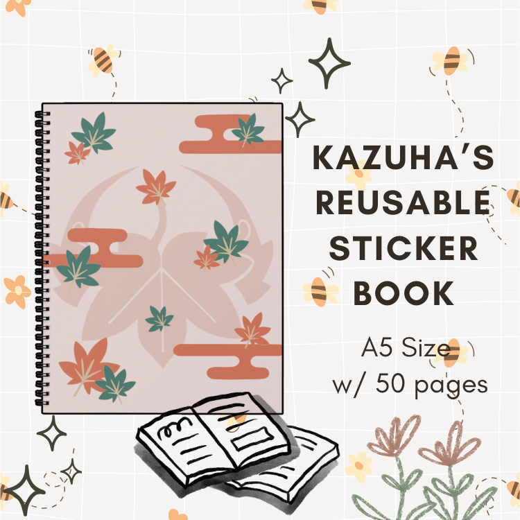 Kazuha Reusable Sticker Book