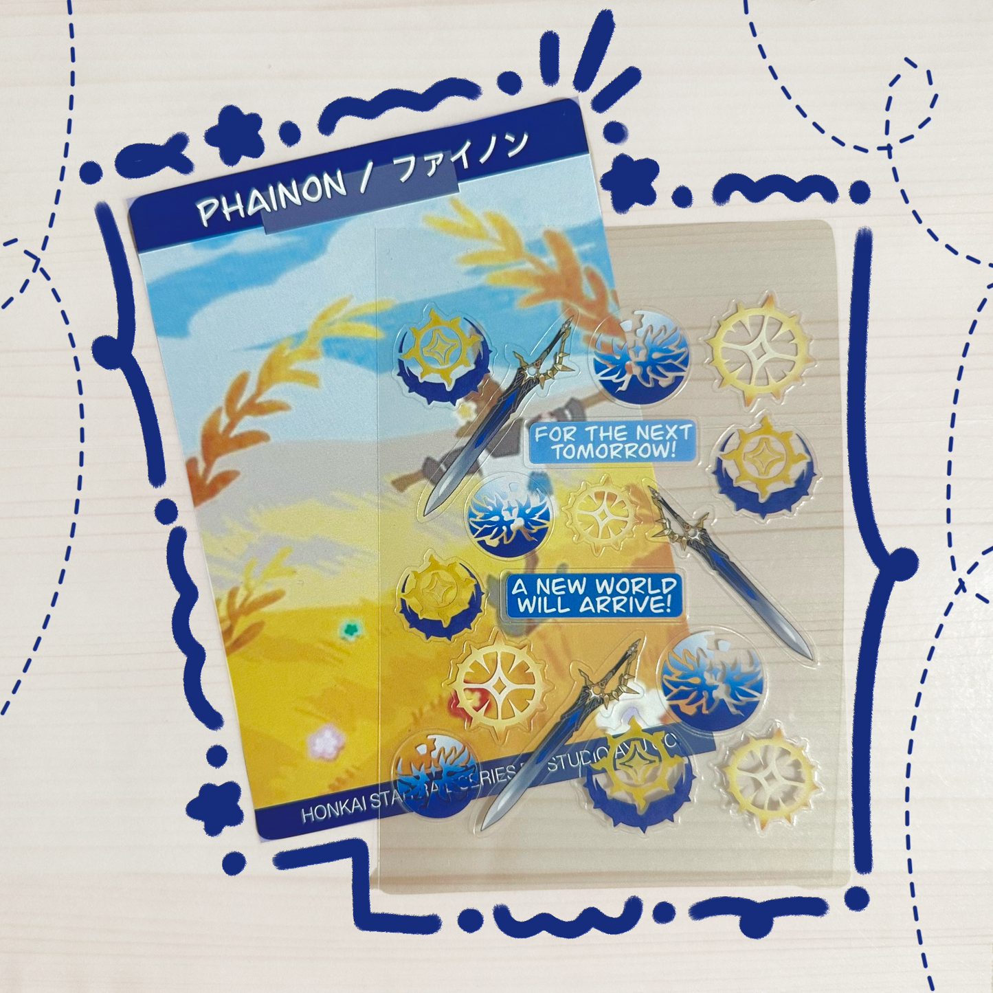 Phainon Waterproof Sticker Sheet