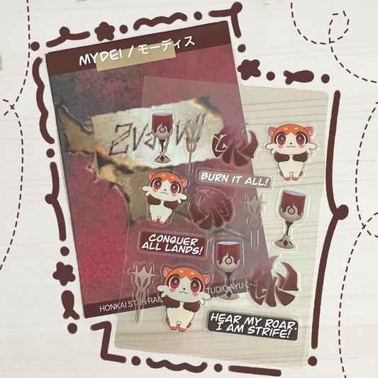 Mydei Waterproof Sticker Sheet