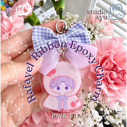 Rafayel Ribbon Epoxy Charm - Pink Fit