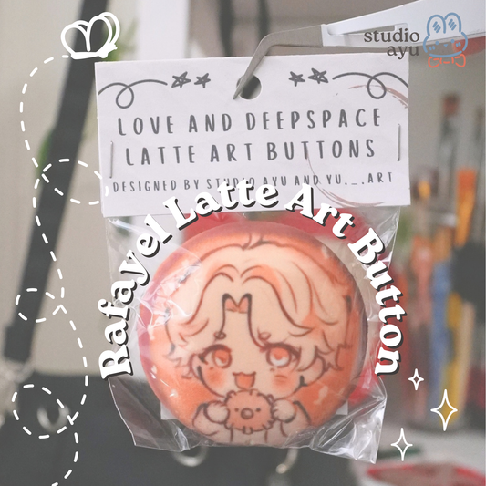 Chibi Rafayel Latte Art Plush Button