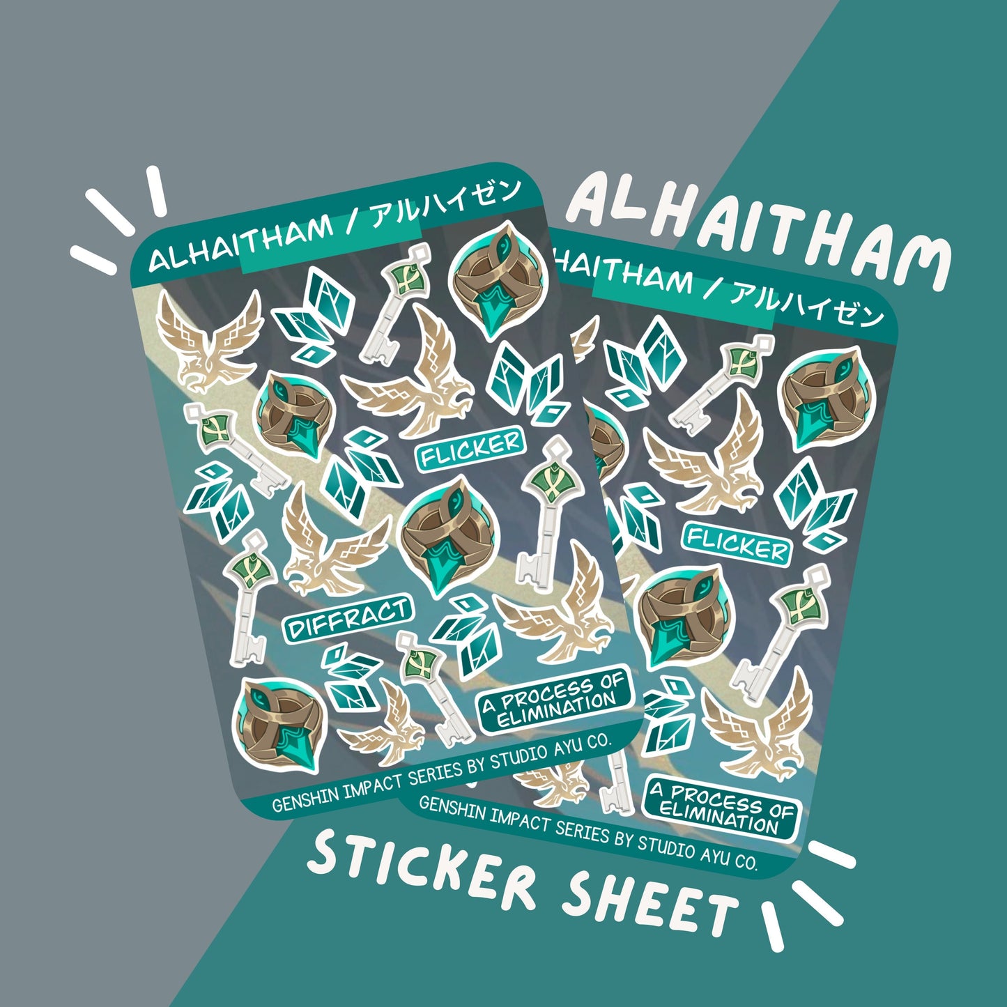 Alhaitham Waterproof Matte Sticker Sheet