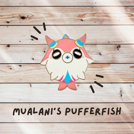 Mualani's Pufferfish Enamel Pin