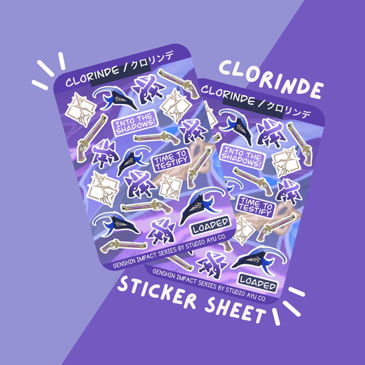 Clorinde Waterproof Matte Sticker Sheet