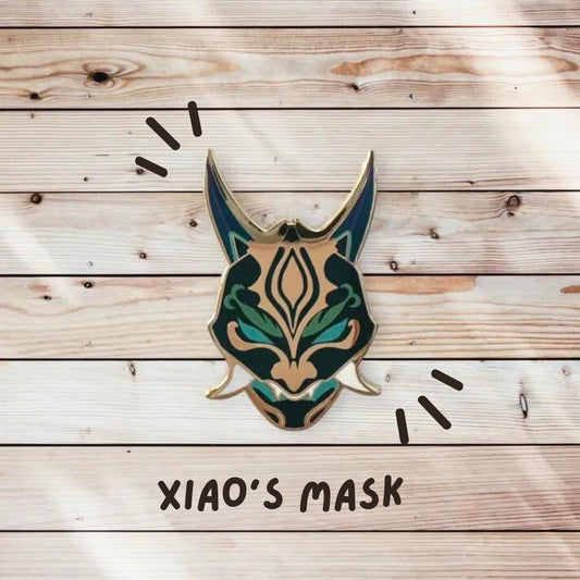 Xiao Mask Enamel Pin