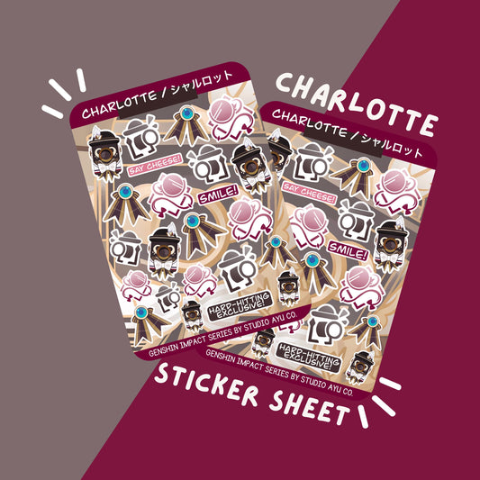 Charlotte Waterproof Matte Sticker Sheet