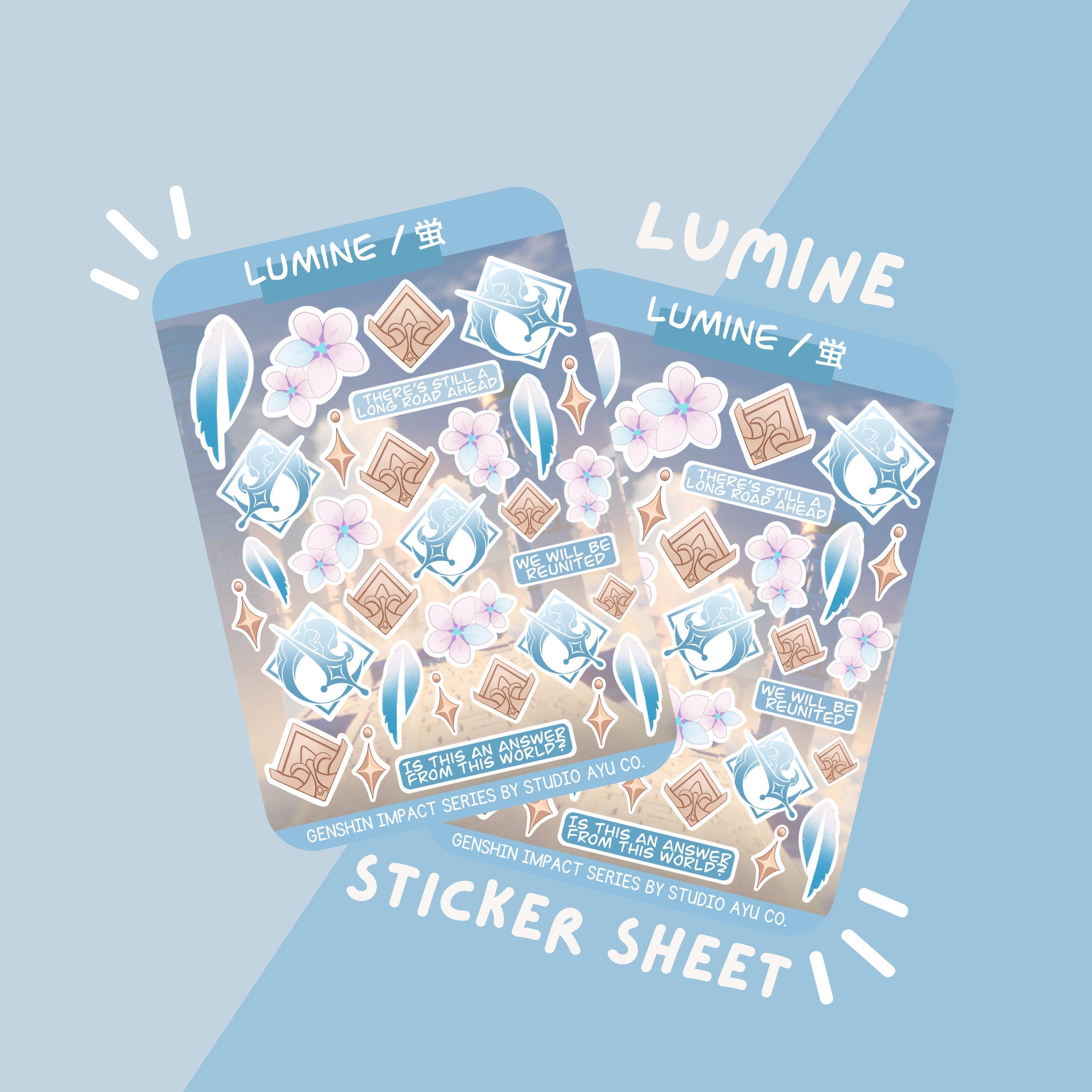 Lumine Waterproof Matte Sticker Sheet – Studio Ayu