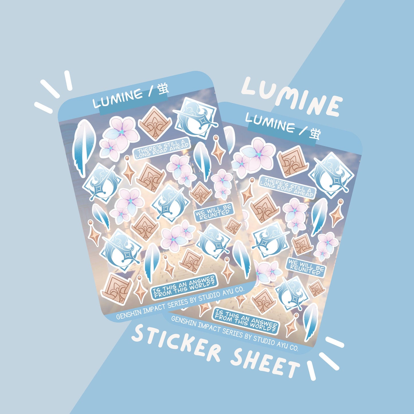 Lumine Waterproof Matte Sticker Sheet