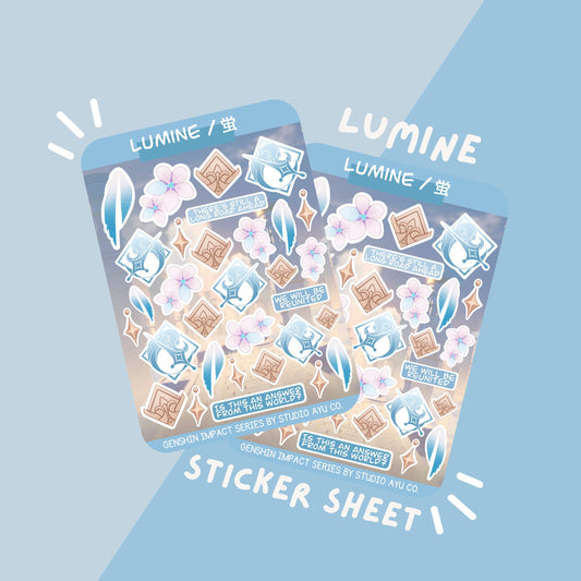 Lumine Waterproof Matte Sticker Sheet