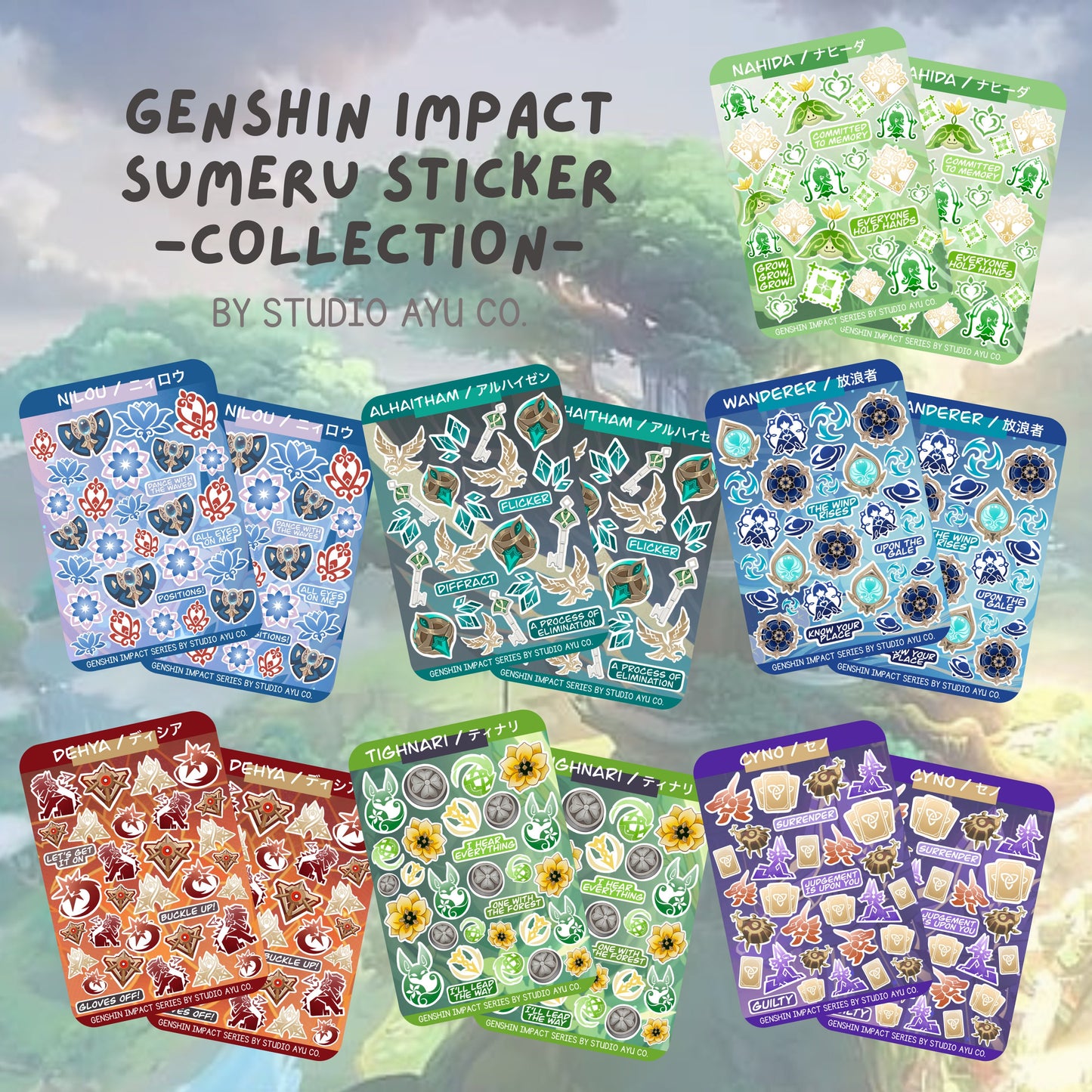 Aether Waterproof Matte Sticker Sheet