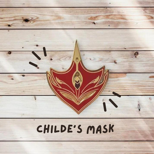 Childe Fatui Mask Enamel Pin