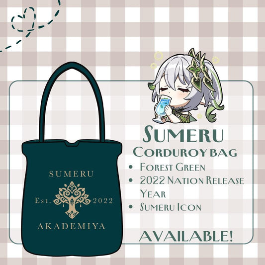Sumeru Corduroy Tote Bag - Modern AU Series