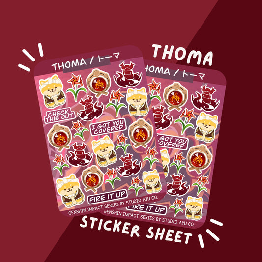 Thoma Taroumaru Waterproof Matte Sticker Sheet