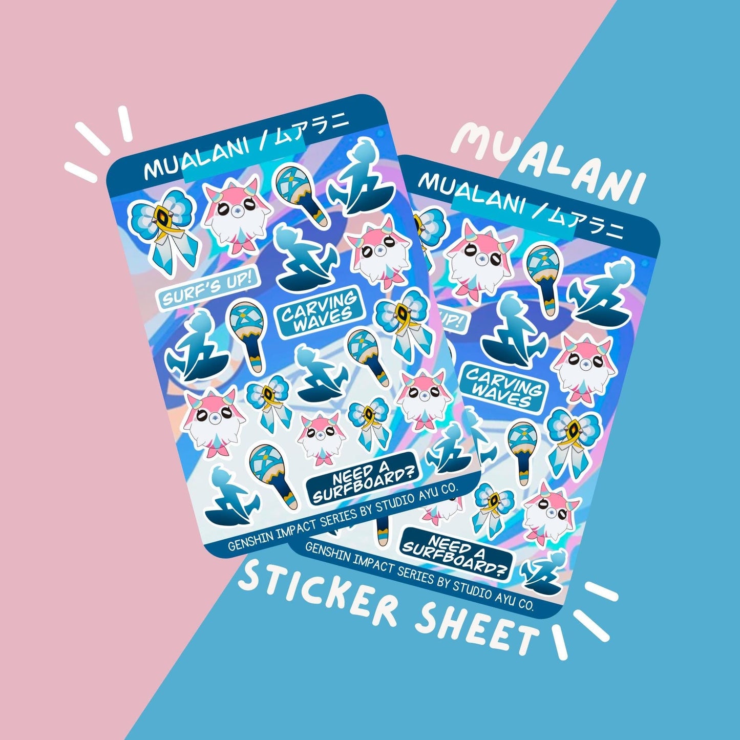 Mualani Waterproof Matte Sticker Sheet