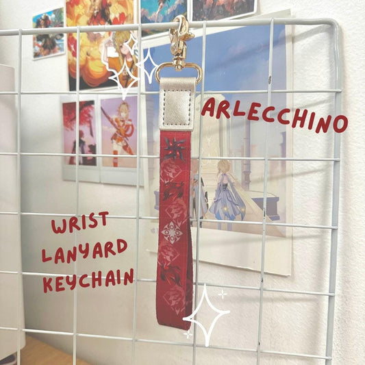 Arlecchino Wrist Lanyard Keychain