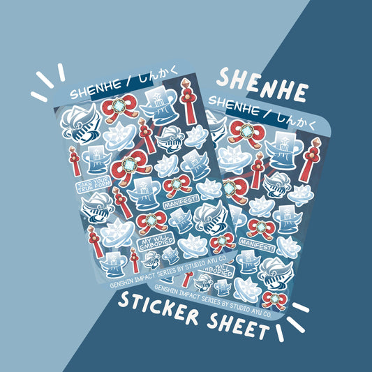 Shenhe Waterproof Matte Sticker Sheet