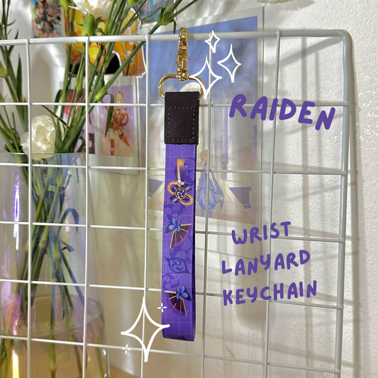 Raiden Shogun Ei Wrist Lanyard Keychain