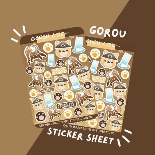 Gorou Waterproof Matte Sticker Sheet