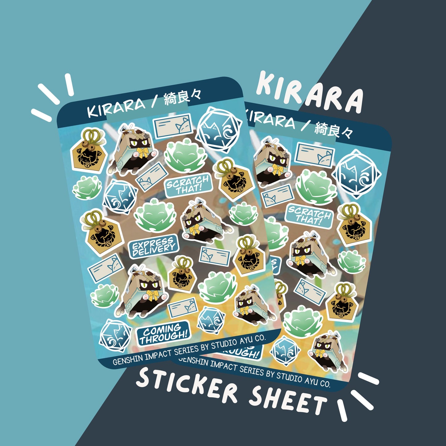 Kirara Waterproof Matte Sticker Sheet