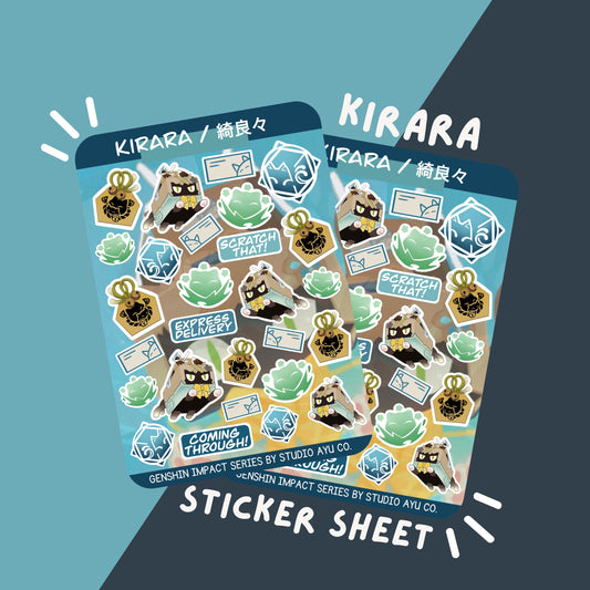 Kirara Waterproof Matte Sticker Sheet