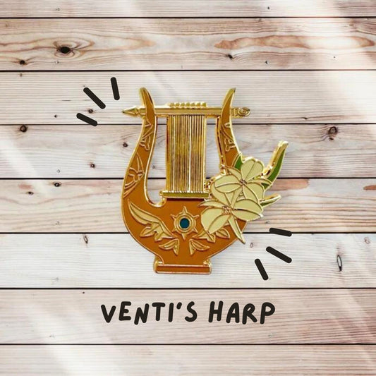 Venti Harp Enamel Pin