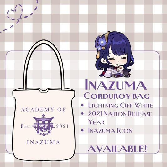 Inazuma Corduroy Tote Bag - Modern AU Series