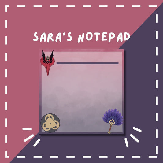 Kujou Sara Notepad