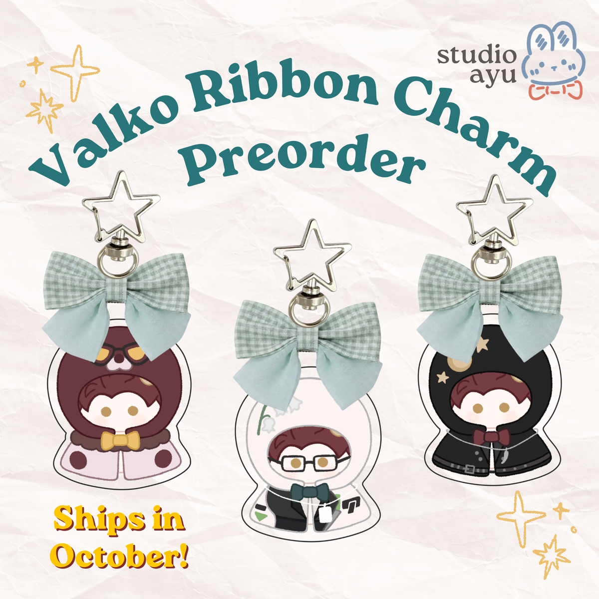 Valko Ribbon Epoxy Charms - PREORDER