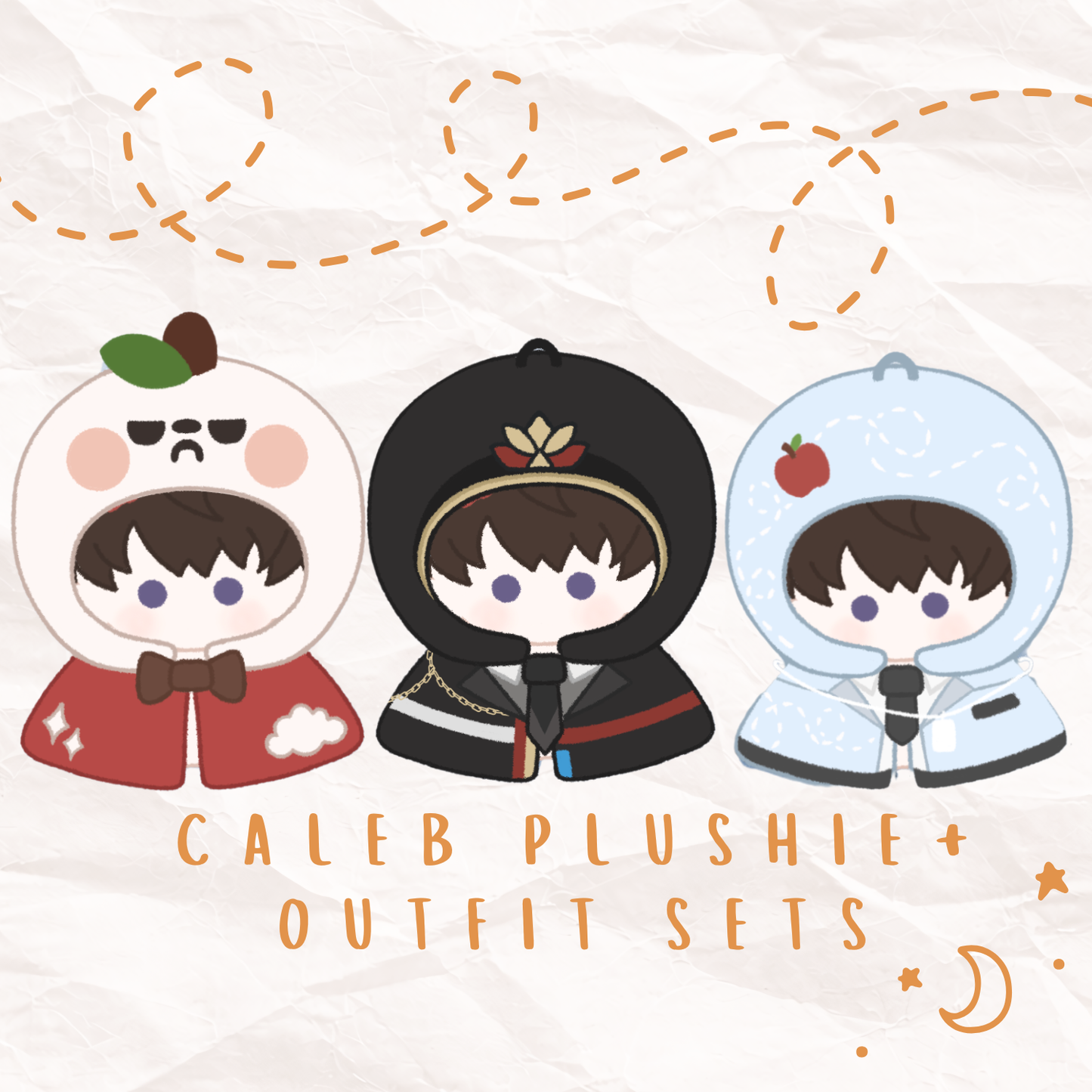 Caleb Chibi Plushie & Outfit Set- PREORDER